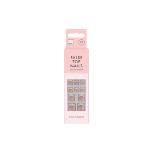 24 French Style False Toe Nails